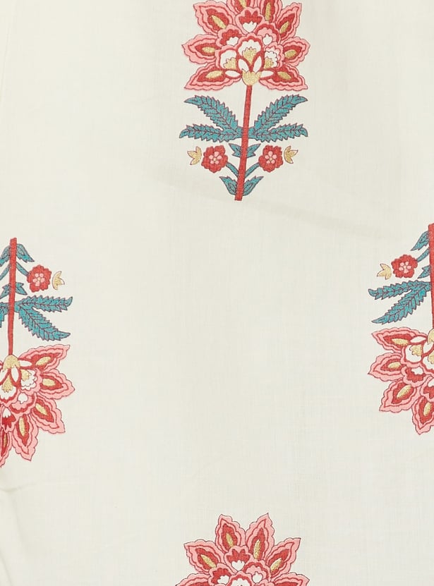 MELANGE Floral Print Flared Kurta