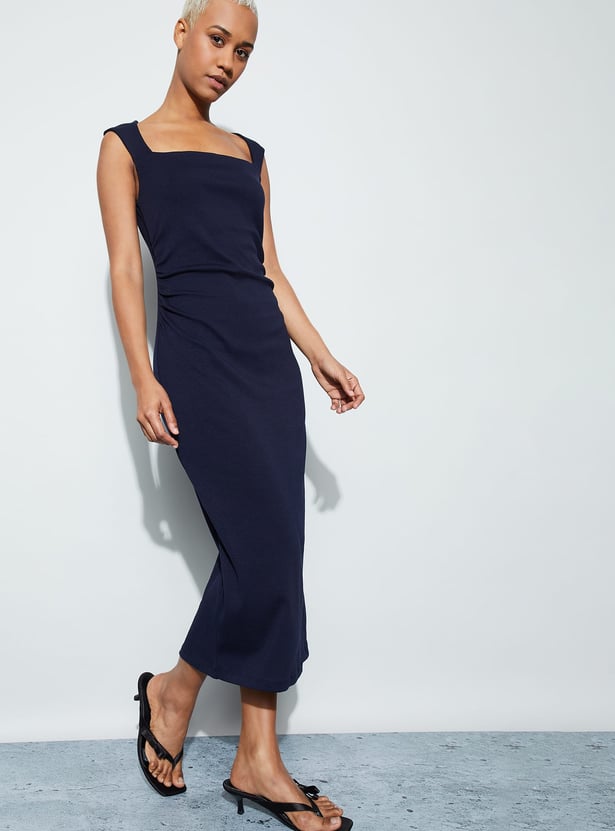 GINGER Ruched Sheath Dress