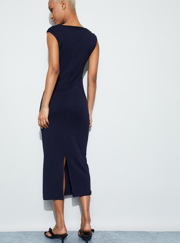GINGER Ruched Sheath Dress
