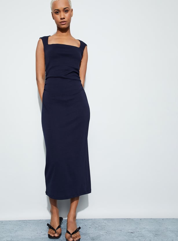 GINGER Ruched Sheath Dress