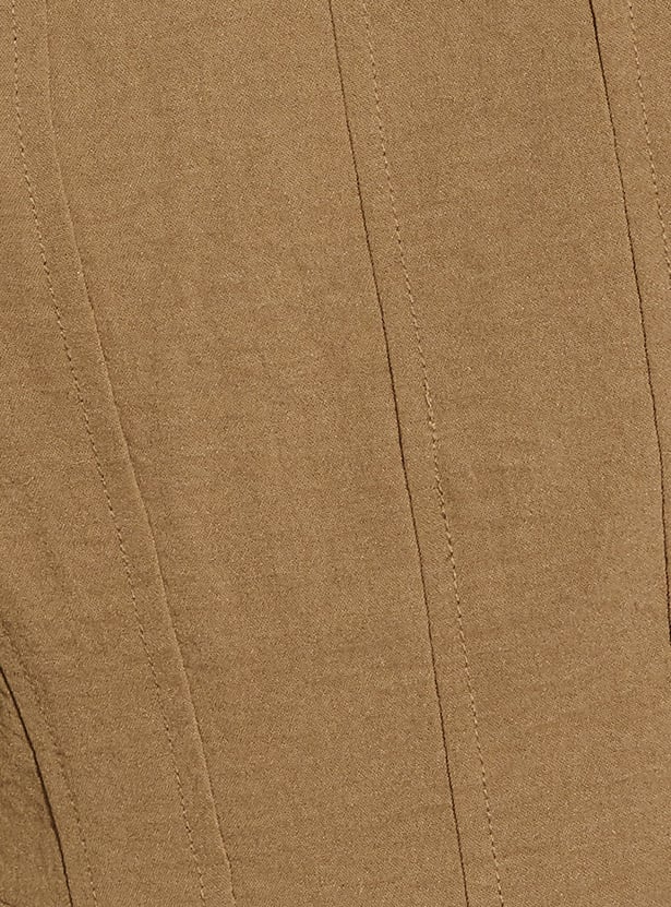 GINGER Solid Wide Leg Jumpsuit