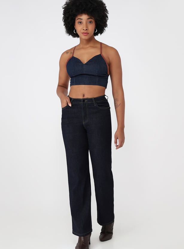 KRAUS Solid Straight Fit Jeans