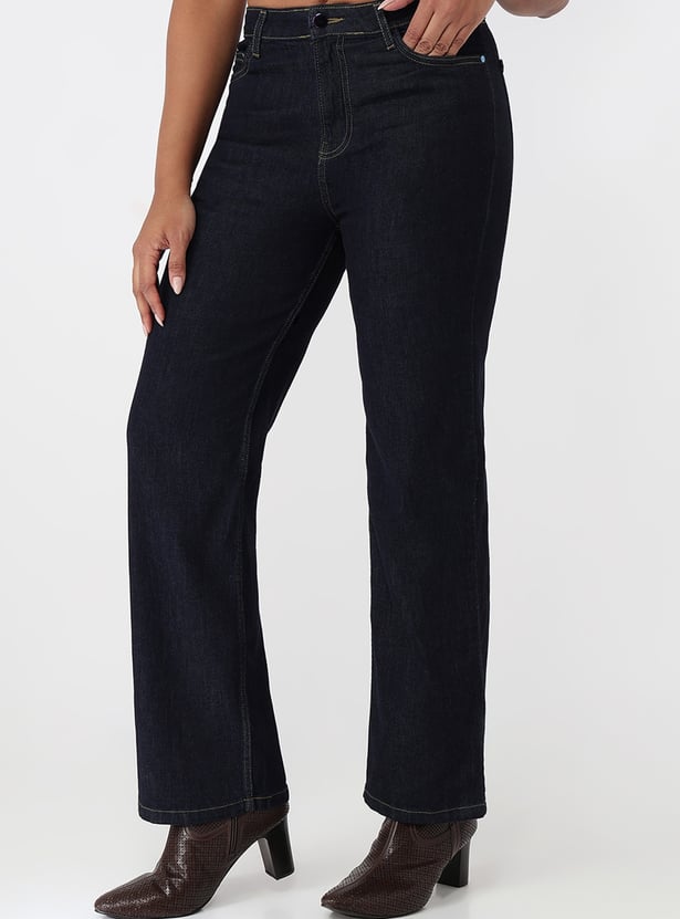 KRAUS Solid Straight Fit Jeans