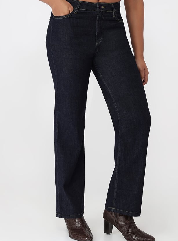 KRAUS Solid Straight Fit Jeans