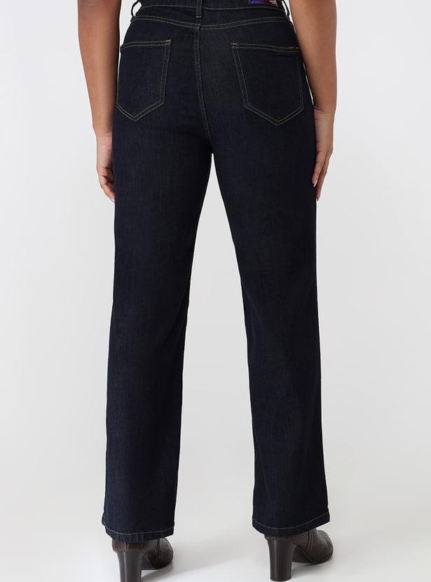 KRAUS Solid Straight Fit Jeans