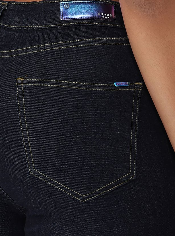 KRAUS Solid Straight Fit Jeans