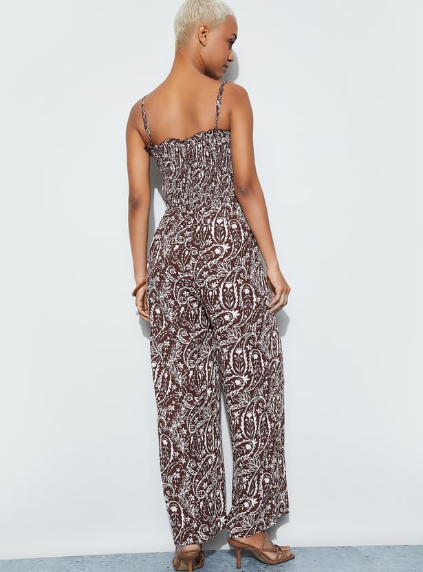 GINGER Paisley Print Jumpsuit