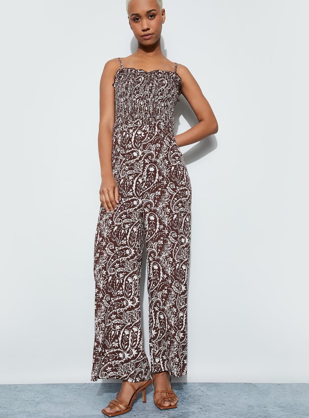 GINGER Paisley Print Jumpsuit