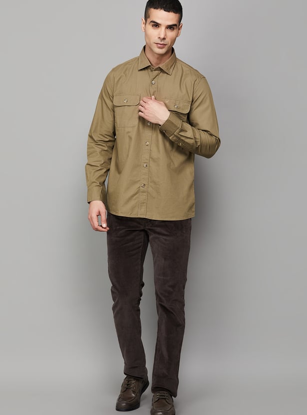 BLACKBERRYS CASUAL Textured Renob Shirt (Regular)