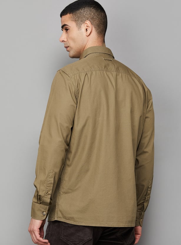 BLACKBERRYS CASUAL Textured Renob Shirt (Regular)