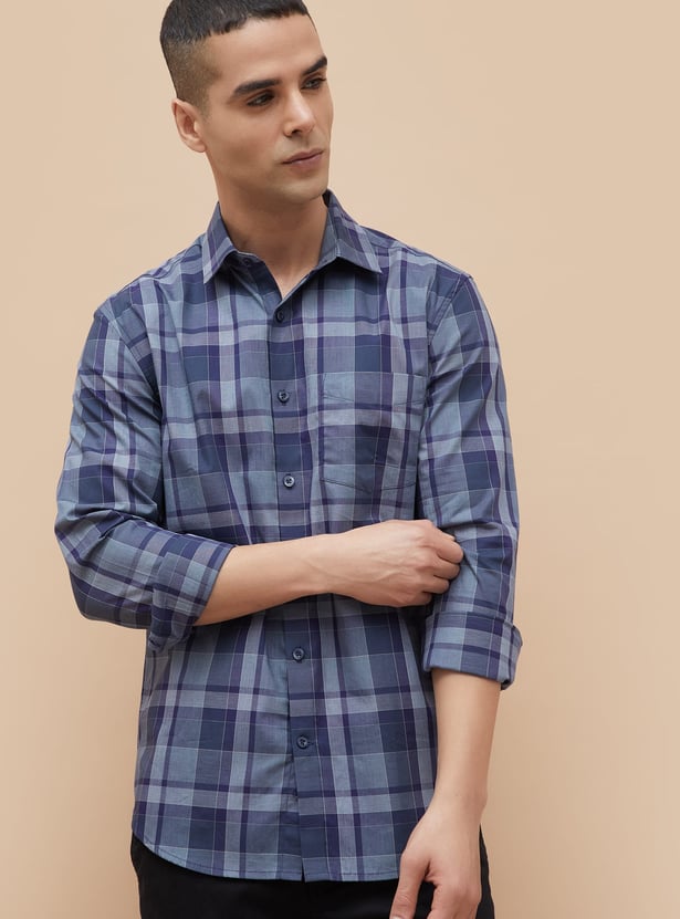 CODE Checked Regular Fit Shirt