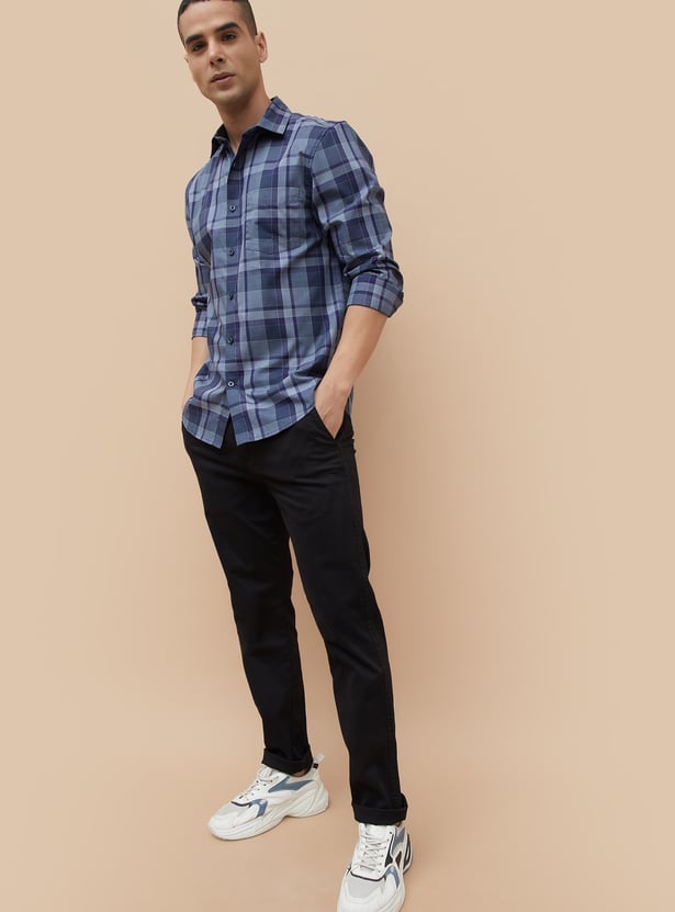 CODE Checked Regular Fit Shirt