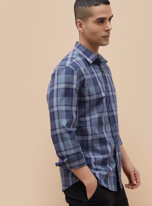 CODE Checked Regular Fit Shirt