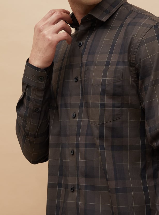 CODE Checked Regular Fit Shirt