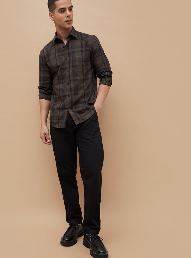 CODE Checked Regular Fit Shirt