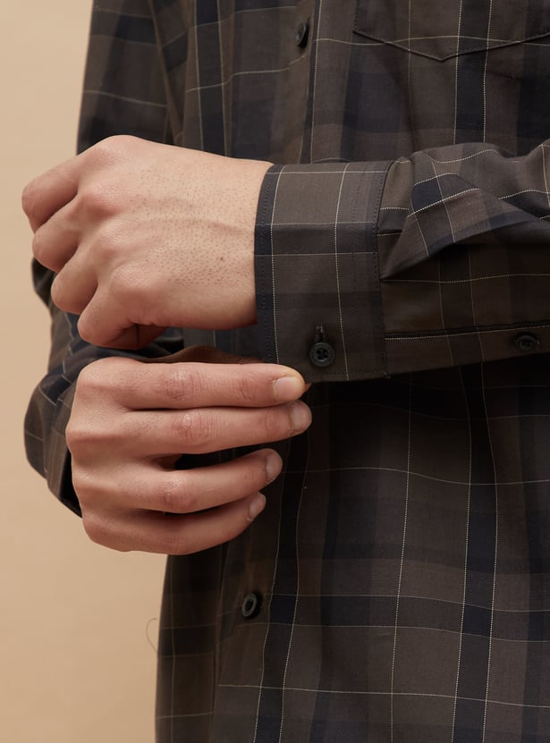 CODE Checked Regular Fit Shirt