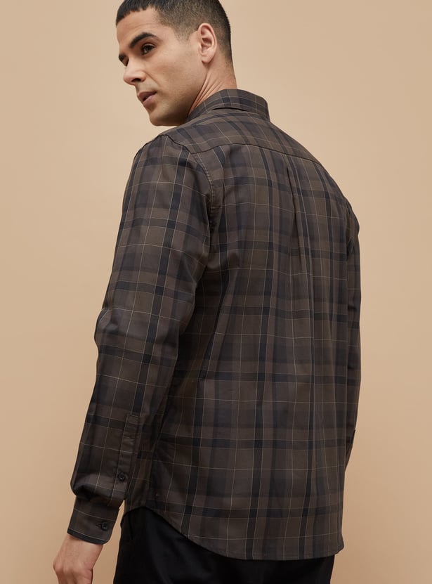 CODE Checked Regular Fit Shirt