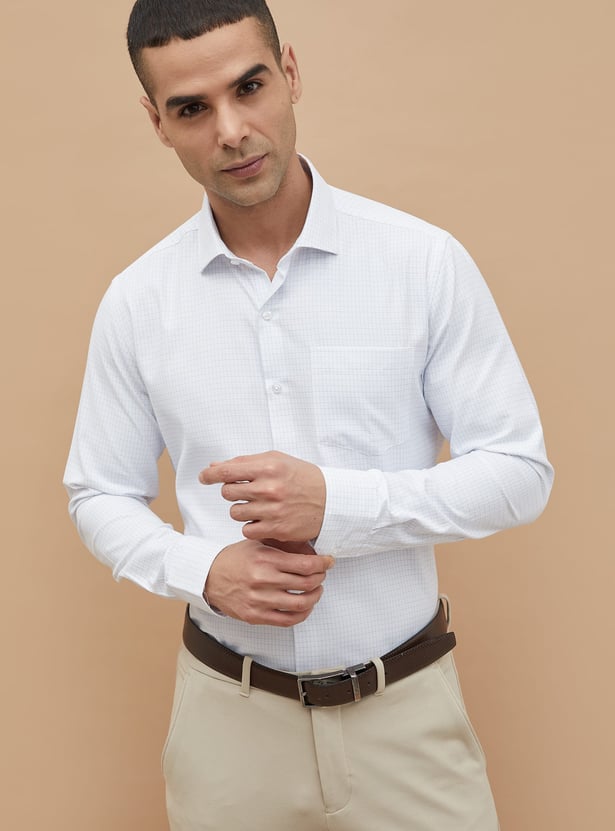 CODE Printed Slim Fit Formal Shirt