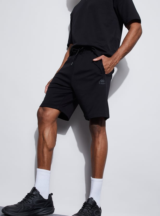KAPPA Solid Knit Sports Shorts