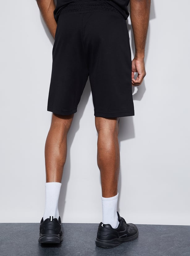 KAPPA Solid Knit Sports Shorts