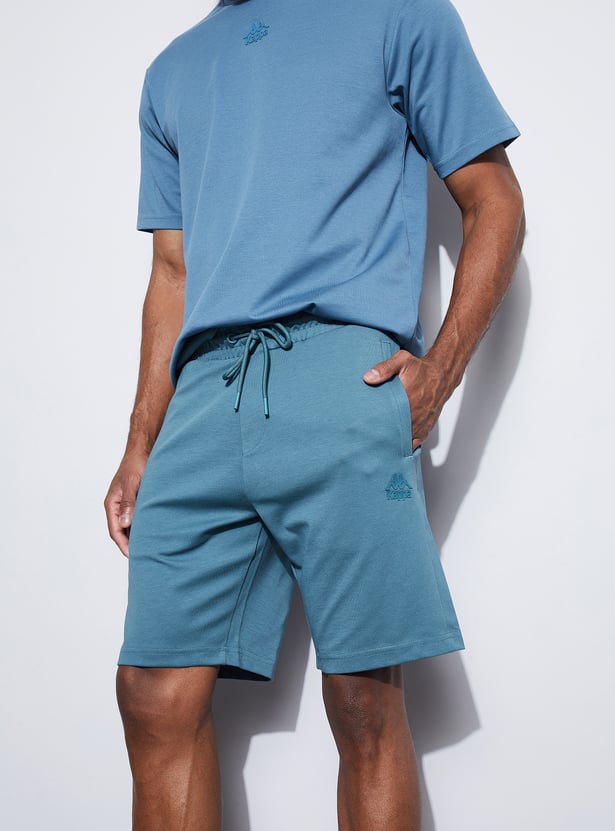 KAPPA Solid Knit Sports Shorts