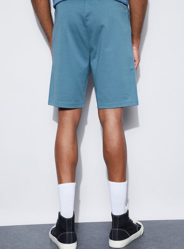 KAPPA Solid Knit Sports Shorts