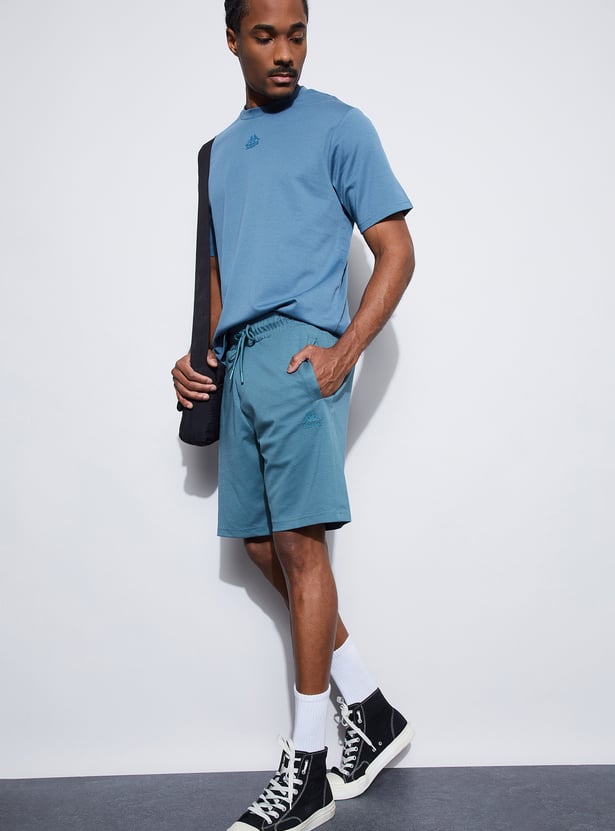 KAPPA Solid Knit Sports Shorts