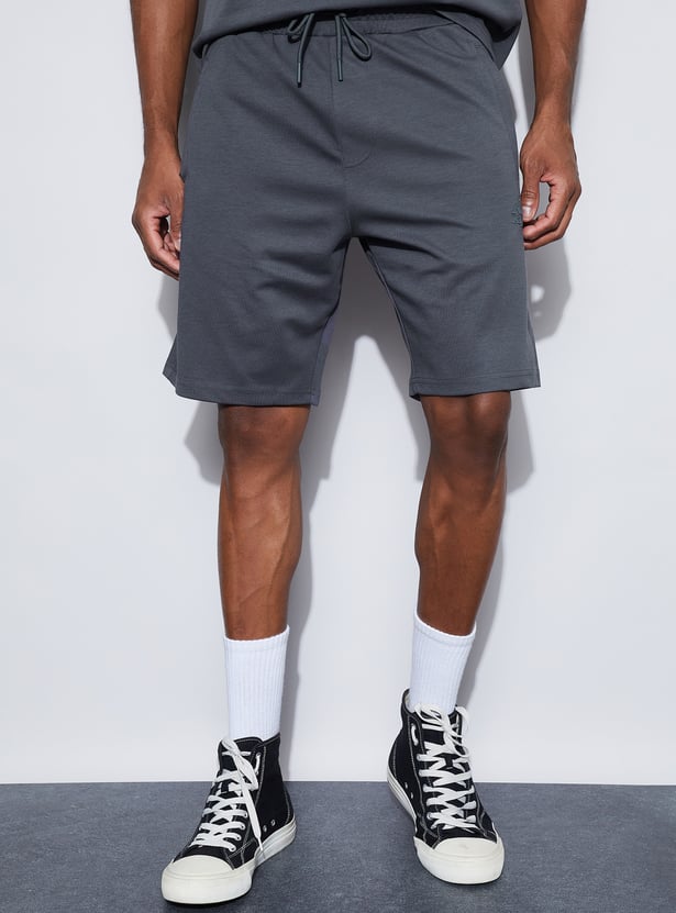 KAPPA Solid Knit Sports Shorts