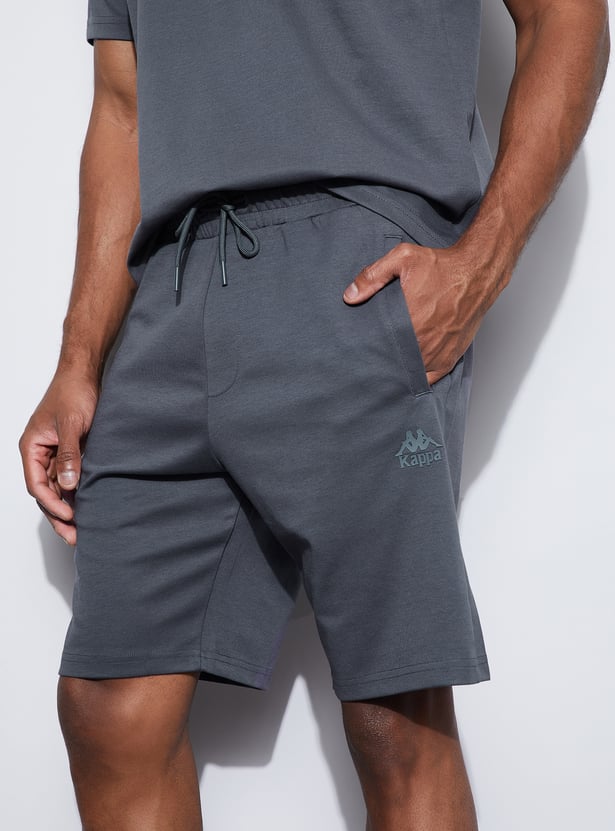 KAPPA Solid Knit Sports Shorts