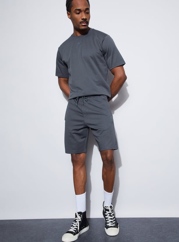 KAPPA Solid Knit Sports Shorts