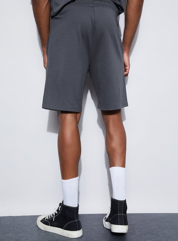 KAPPA Solid Knit Sports Shorts