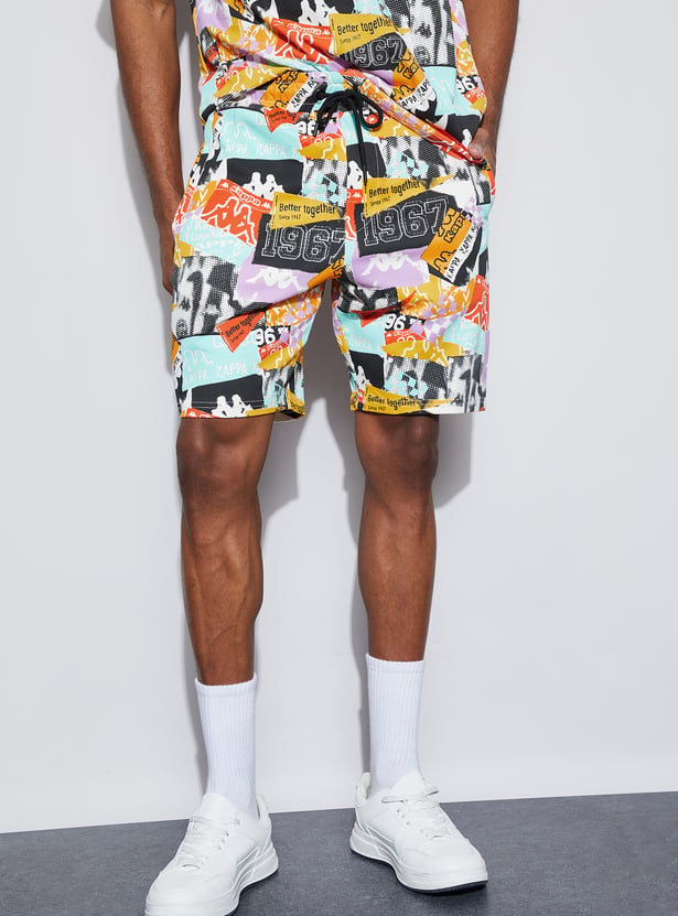 KAPPA Graphic Print Regular Shorts