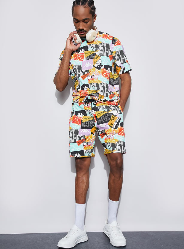 KAPPA Graphic Print Regular Shorts