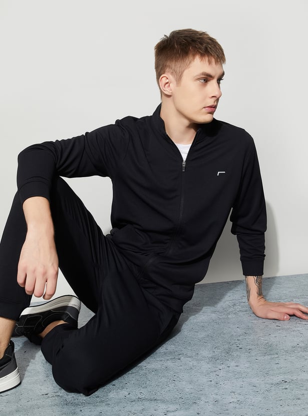FAME FOREVER ACTIVE Textured Zip-Up Sweatshirt