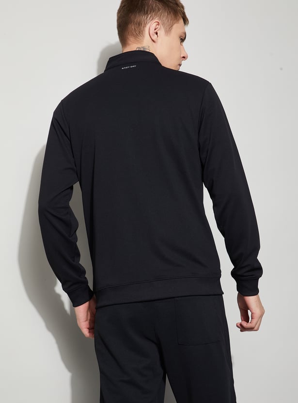 FAME FOREVER ACTIVE Textured Zip-Up Sweatshirt