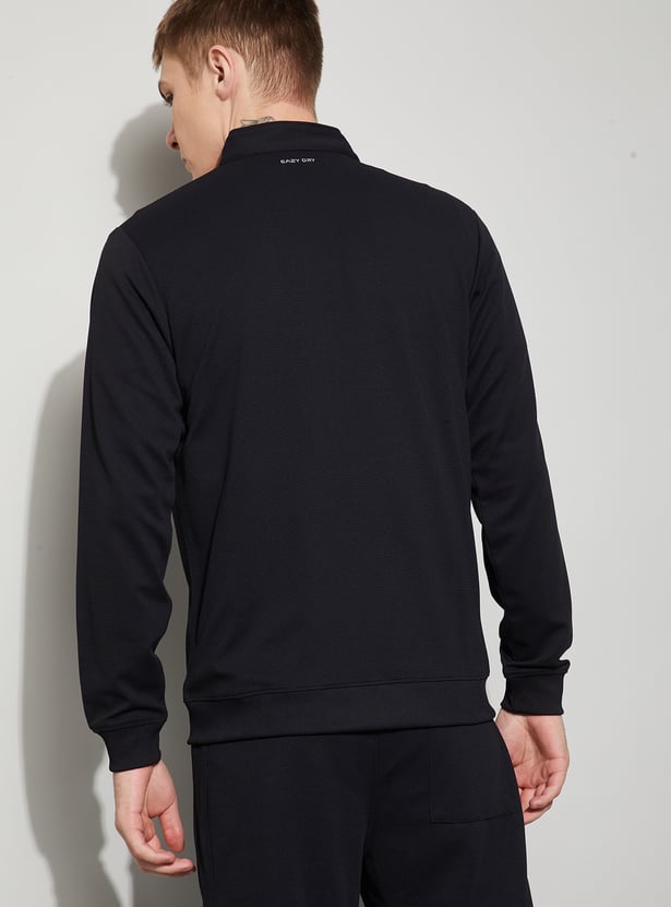 FAME FOREVER ACTIVE Textured Zip-Up Sweatshirt