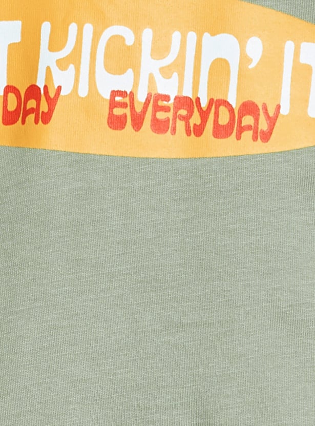 KAPPA Printed Crew Neck T-shirt