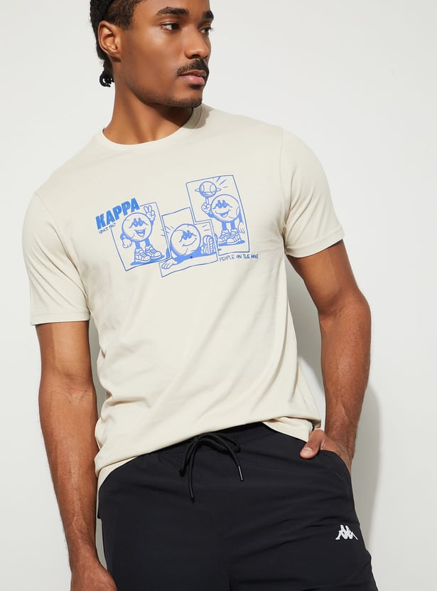 KAPPA Graphic Print Crew Neck T-shirt
