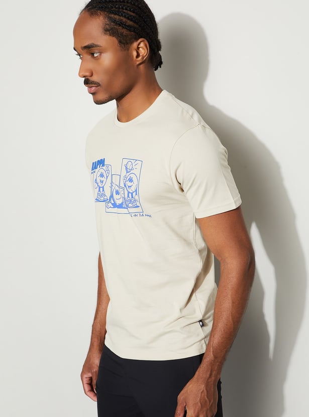 KAPPA Graphic Print Crew Neck T-shirt