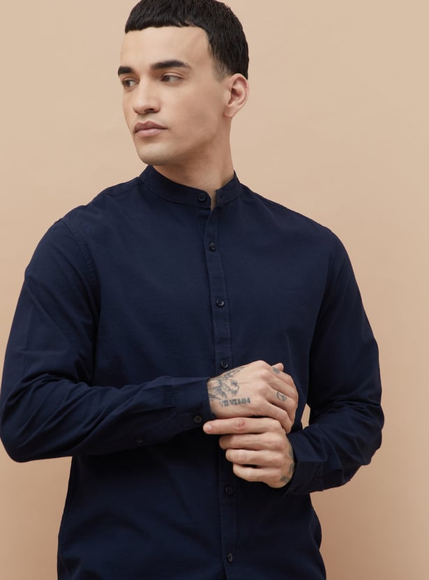 FAME FOREVER Solid Smart Fit Shirt