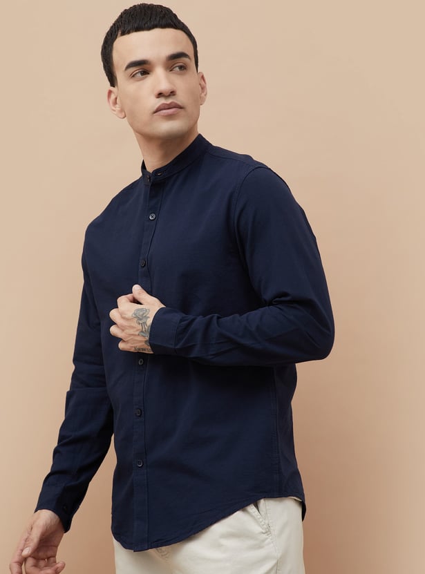 FAME FOREVER Solid Smart Fit Shirt