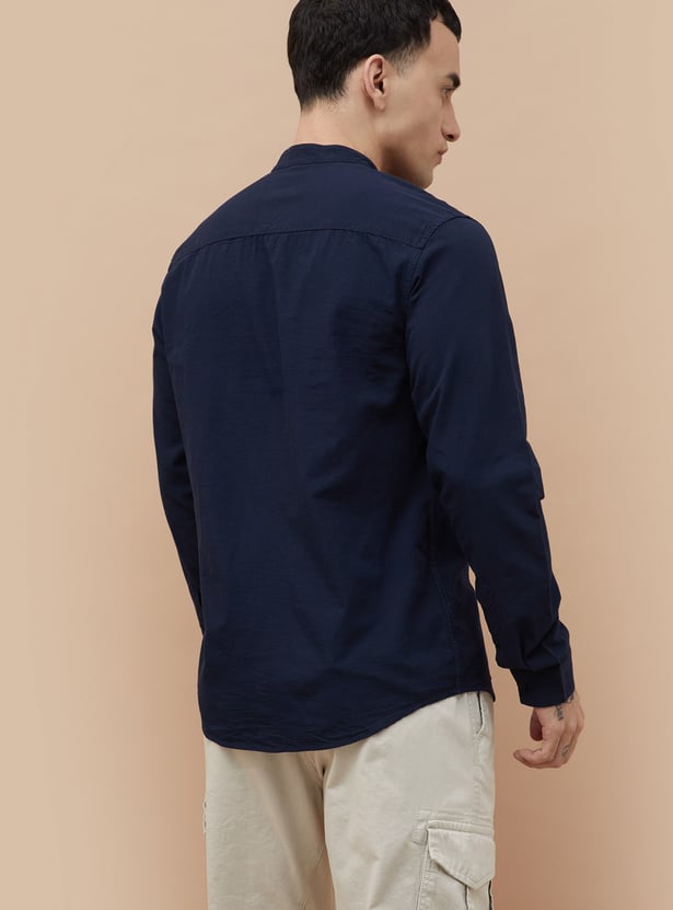 FAME FOREVER Solid Smart Fit Shirt