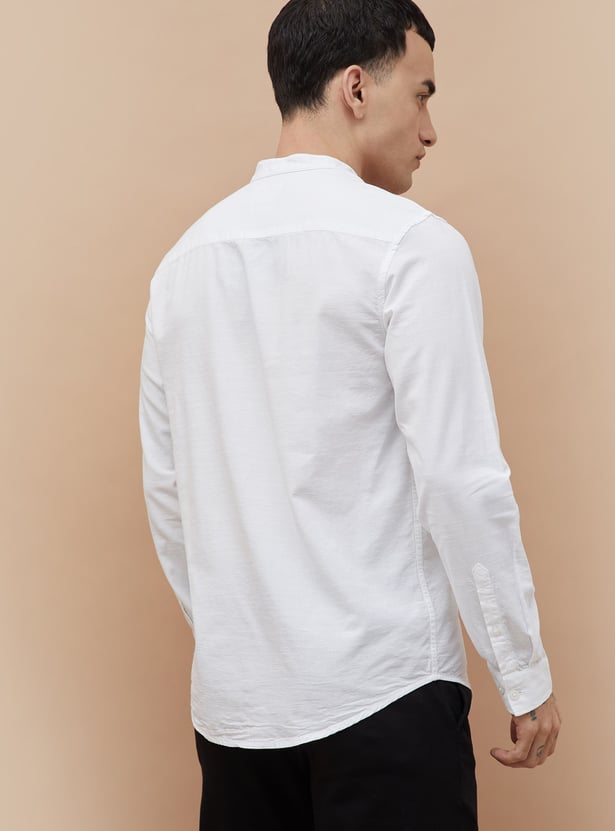 FAME FOREVER Solid Smart Fit Shirt