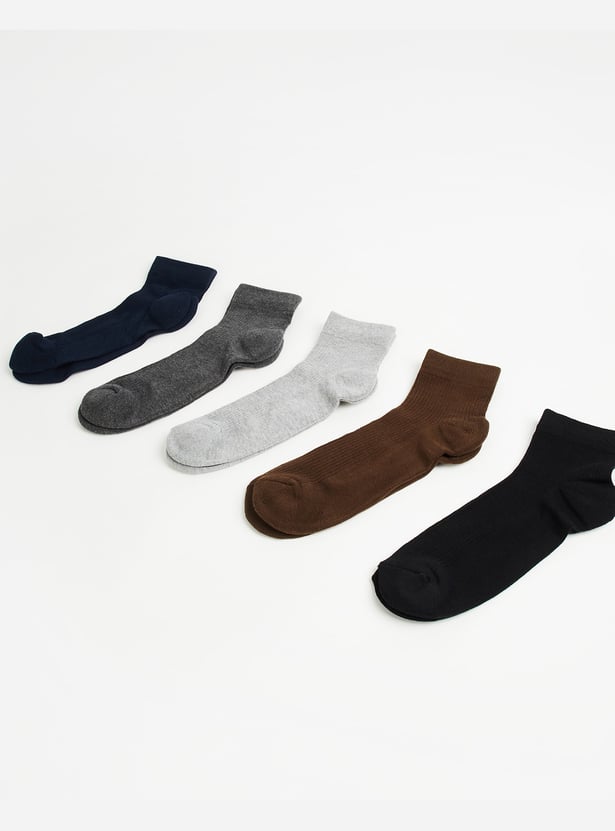 BONJOUR Assorted Ankle Length Socks - Pack of 5
