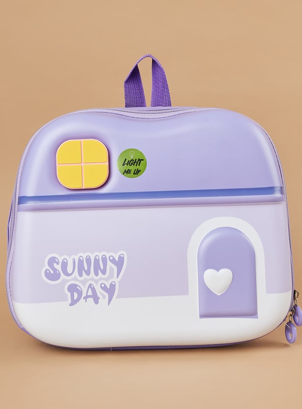 GINGER Girls Colourblock Backpack with LED