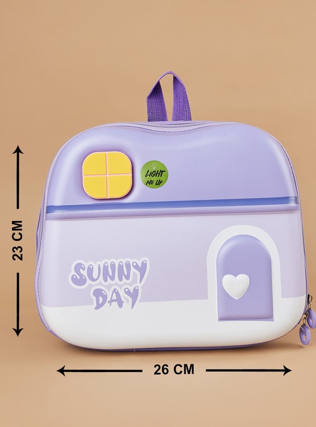GINGER Girls Colourblock Backpack with LED