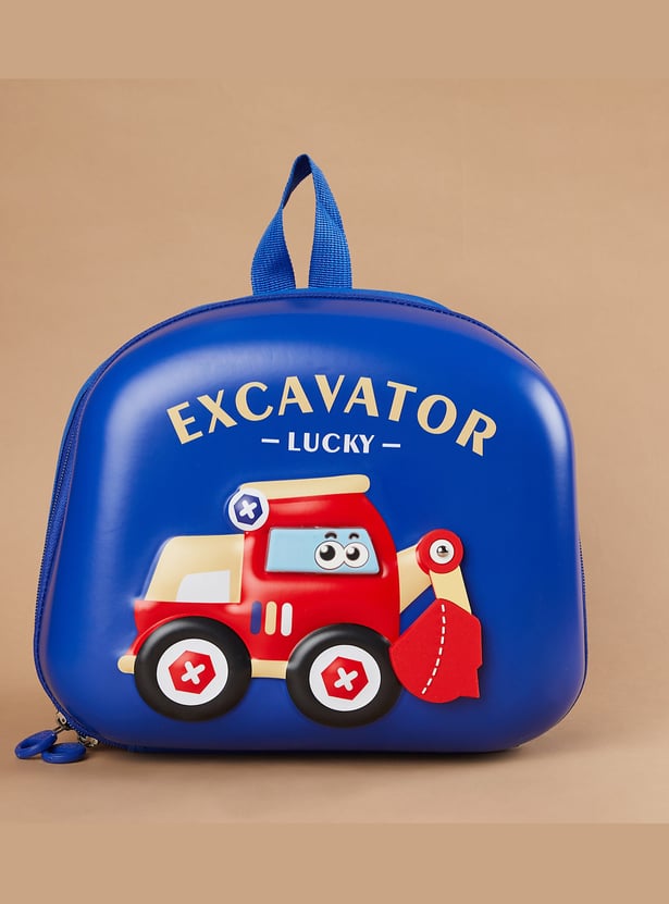 GROZZO Girls Embossed Backpack