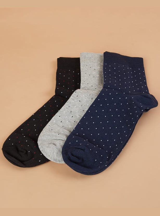 CODE Knitted Ankle Length Socks - Pack of 3