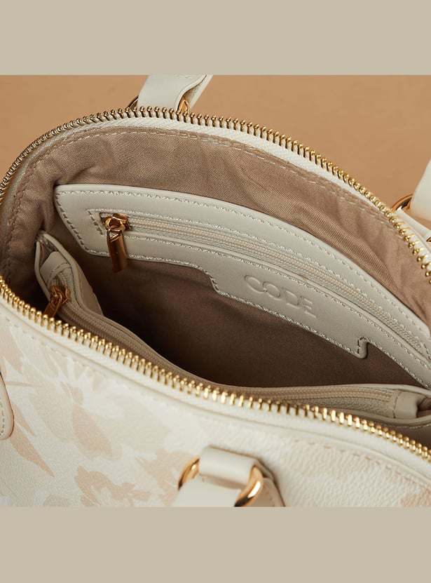 CODE Floral Printed Handheld Bag