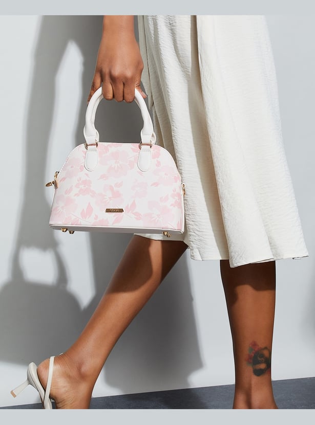 CODE Floral Printed Handheld Bag